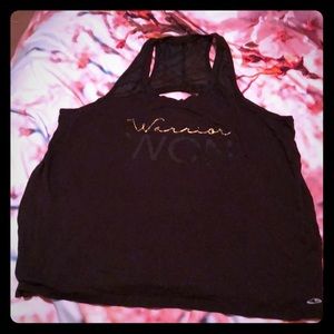 Champion black tank top size XL warrior won 💪🏼💕